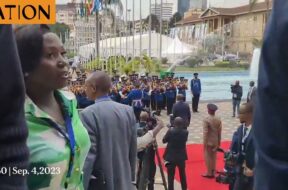 President-Ruto-arrives-at-KICC-for-the-Africa-Climate-Summit